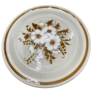 Set 3 VTG 1980 Mountain Wood Collection Dry Flowers Dinner Plates